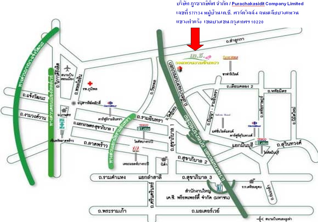 แผนที่บริษัท ภูรชากษิดิศ จำกัด / Purachakasidit Company Limited